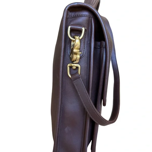 Coach Brown Leather Shoulder Bag - Picture 5 of 10